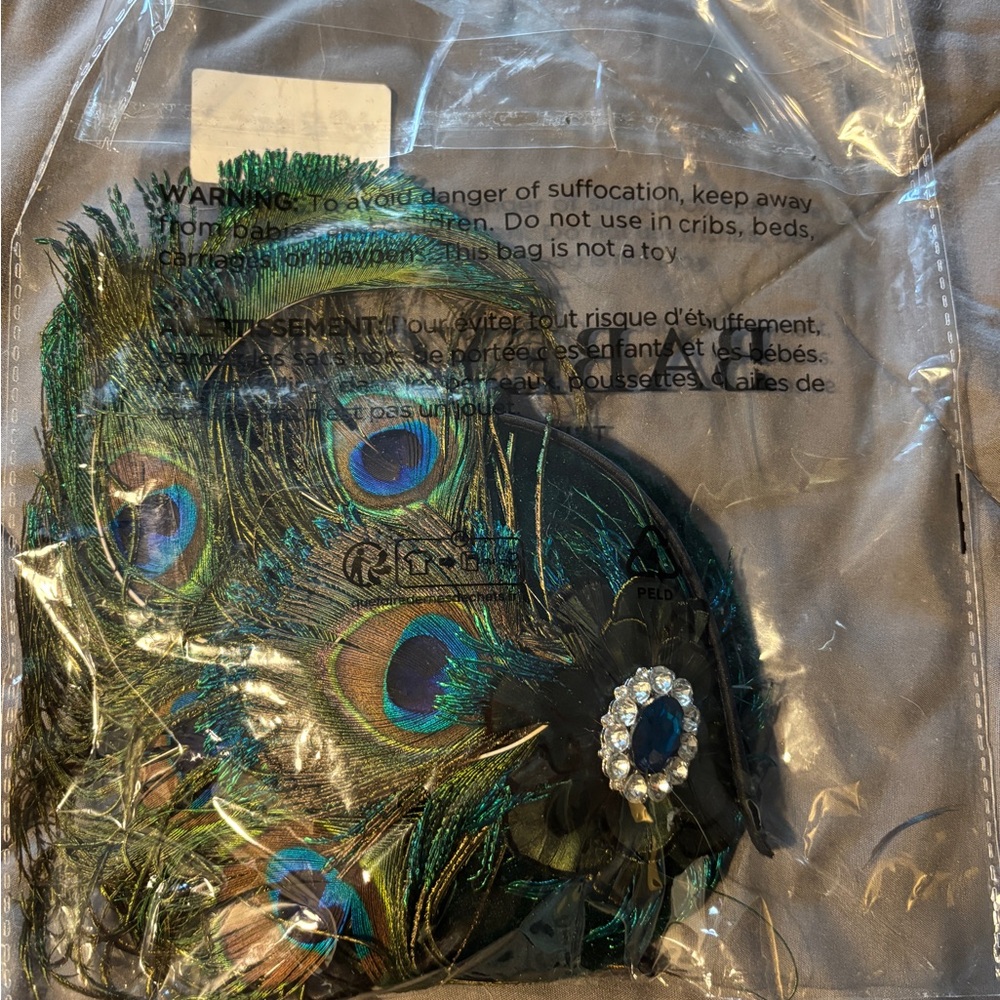 Elegant Peacock Feather Fascinator